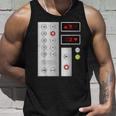 クールなエレベーターボタンアートメンズレディースリフトハロウィンコスチューム タンクトップ 彼への贈り物