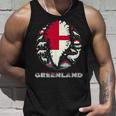 グリーンランドフラッグシャツ、グリーンランドマップ、グリーンランド、レディース、メンズ。 タンクトップ 彼への贈り物