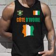 コートジボワール国旗 コートジボワール地図 タンクトップ 彼への贈り物