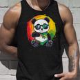サングラス付きパンダ ラスタカラー タンクトップ 彼への贈り物