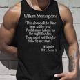 シェイクスピアの名言 To Thine Ownelf Be True Hamlet タンクトップ 彼への贈り物