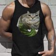 スイカ猫ミーム タンクトップ 彼への贈り物