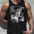 セクシーガールグラフィックtシャツ セクシーブロンドメカニックピンナップガールbw タンクトップ 彼への贈り物