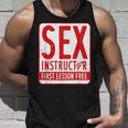 セックスインストラクター、バチェラーパーティー、面白いバチェラーパーティーのアイデア タンクトップ 彼への贈り物