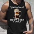 ソーダ愛好家のためのかわいいルートビアフロート格言 タンクトップ 彼への贈り物