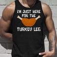 ターキー・レッグ・ファニー・サンクスギビング・ターキーのためにここに来たんだ 長袖tシャツ タンクトップ 彼への贈り物