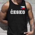 チェコ共和国 胸に Cesko 旗国旗 長袖tシャツ タンクトップ 彼への贈り物