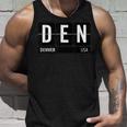 デンデンデンバー コロラドusa 旅行 お土産 白文字 タンクトップ 彼への贈り物