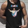 トランスジェンダー・ジーザス 誇りをもって信じ、信仰する。 タンクトップ 彼への贈り物
