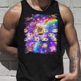 トーストスペース 猫 パンローフキャット レインボーギャラクシー タンクトップ 彼への贈り物