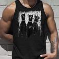 ドーベルマン・ピンシャー 黒と白の犬の恋人 タンクトップ 彼への贈り物