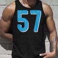 ナンバー 57 スポーツブルーナンバー タンクトップ 彼への贈り物