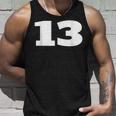 ナンバー13 Thirn スポーツチーム フロントプリント お揃い 誕生日 タンクトップ 彼への贈り物