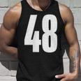 ナンバーフォーティーエイト 48 スポーツチーム制服 誕生日 48 タンクトップ 彼への贈り物