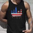 ニューヨーク・スカイライン 星条旗 アメリカ国旗アート Love Ny タンクトップ 彼への贈り物