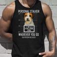 パーソナルストーカー犬ジャックラッセルテリア私はあなたに従います Jack Russell Terrier Dog 長袖tシャツ タンクトップ 彼への贈り物