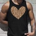 ヒョウ柄のハート／チーター柄のデザイン タンクトップ 彼への贈り物
