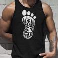 ビッグフット フットプリント 森 自然 キノコ サスカッチ タンクトップ 彼への贈り物