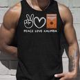 ピース、ラブカリンバレトロカリンバラバー タンクトップ 彼への贈り物