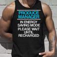 プロデュースマネージャー 食料品店スーパーバイザー タンクトップ 彼への贈り物