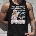 ペルージャシティのクールな少女 誇り高きペルージャガール タンクトップ 彼への贈り物
