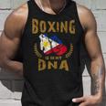 ボクシングは私の Dna にある フィリピン国旗のボクシング グローブ タンクトップ 彼への贈り物