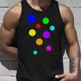 ポップ Dots カラフルドット 水玉【Pop】模様プリント アート おしゃれ タンクトップ 彼への贈り物