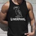 リバプール イングランド リバード Zine インク ホワイトプリント タンクトップ 彼への贈り物