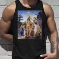 レオナルド ダヴィンチ 面白いtシャツ アート キリストの洗礼 聖書 絵画 メンズ 面白い 服 美術 ネタ タンクトップ 彼への贈り物