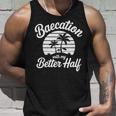 ヴィンテージbaecation With My Better ハーフマッチングカップル 長袖tシャツ タンクトップ 彼への贈り物