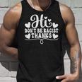 人種差別 Hi Don't Be Racist Thanks タンクトップ 彼への贈り物