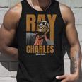公式レイ・チャールズ・ジャズ・アイコン・マーチ Father Ofoul タンクトップ 彼への贈り物