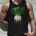 大根 野菜 グラフィックアート 大根 タンクトップ 彼への贈り物