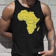 手描きアフリカ地図tシャツ 国名付き タンクトップ 彼への贈り物