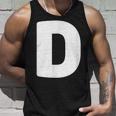 文字d 大文字 アルファベット モノグラム イニシャル タンクトップ 彼への贈り物