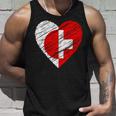日本 スイス ハート 日本国旗 スイス国旗 ハート 長袖tシャツ タンクトップ 彼への贈り物