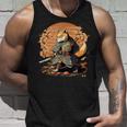 日本アート 柴犬 忍者 浮世絵 アニメ風 侍犬 タンクトップ 彼への贈り物