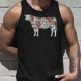 牛肉の部位 面白いtシャツ 焼肉 Bbq 牛 グルメ メンズ おもしろ 面白い 服 オリジナル グッズ ネタ イラスト タンクトップ 彼への贈り物