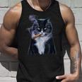 猫 ネコ ボス たばこ ねこ タンクトップ 彼への贈り物