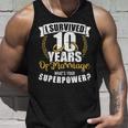 結婚10年目の超大国10年目の結婚記念日 長袖tシャツ タンクトップ 彼への贈り物