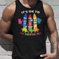 自閉症の認識 違ってもいい 自閉症の青 タンクトップ 彼への贈り物