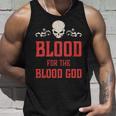 邪悪な頭蓋骨の血 血神 地獄の魔王 長袖tシャツ タンクトップ 彼への贈り物