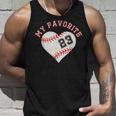 野球選手23ジャージー衣装 No＃23スポーツファンギフト Baseball Jersey Number 23 タンクトップ 彼への贈り物