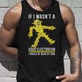 メンズ 電気技師が下手だったら骨が感電死する タンクトップ 彼への贈り物