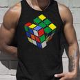 面白いオタクシェルドンパズルキューブ数学科学教師オタク タンクトップ 彼への贈り物