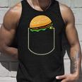 面白いハンバーガー ポケット入り ギフト チーズバーガー ポケット タンクトップ 彼への贈り物