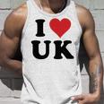 I Heart Uk Initials I Love UK First And Last Name U K 長袖tシャツ タンクトップ 彼への贈り物