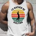 I'd Rather Be Golfing Golfer スポーツアパレル ゴルフ メンズ タンクトップ 彼への贈り物