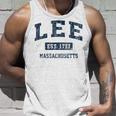 Lee Massachusetts Ma ビンテージスポーツデザイン ネイビー 長袖tシャツ タンクトップ 彼への贈り物
