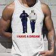 On Back I Have A Dream Trump Police 格言 男性 タンクトップ 彼への贈り物